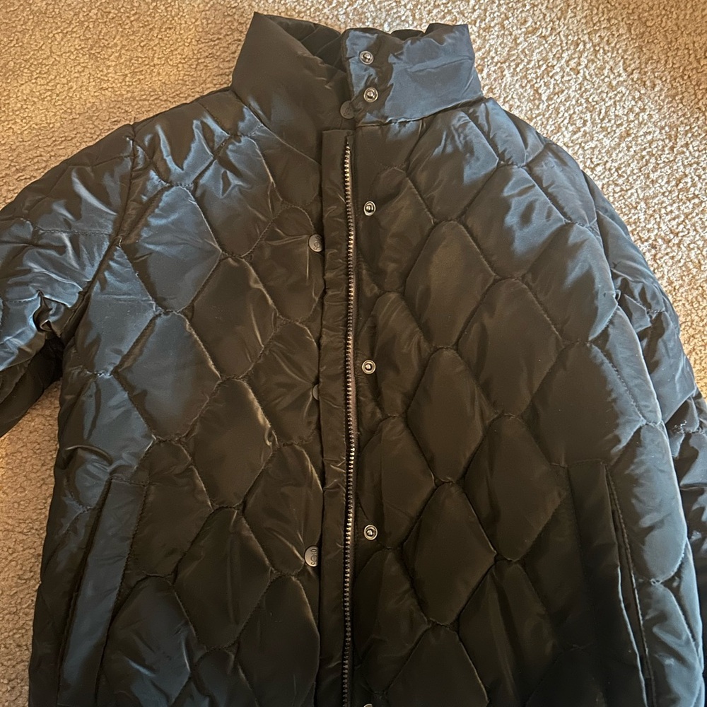Black Quilted Girls Jacket
